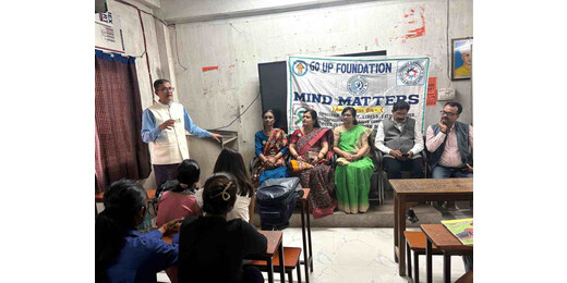 गो अप फाउंडेशन की कार्यशाला में तनाव प्रबंधन पर जोर, छात्रों को संतुलित जीवनशैली अपनाने की सलाह